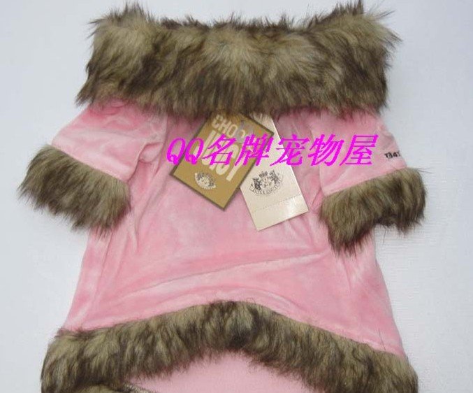 Pink Eco-Friendly Stocked Pet Winter Clothes