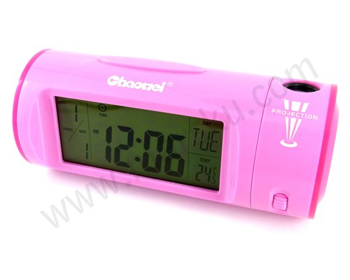 Clapping Sound Voice Control Backlight Projection Thermometer Countdown Alarm Clock