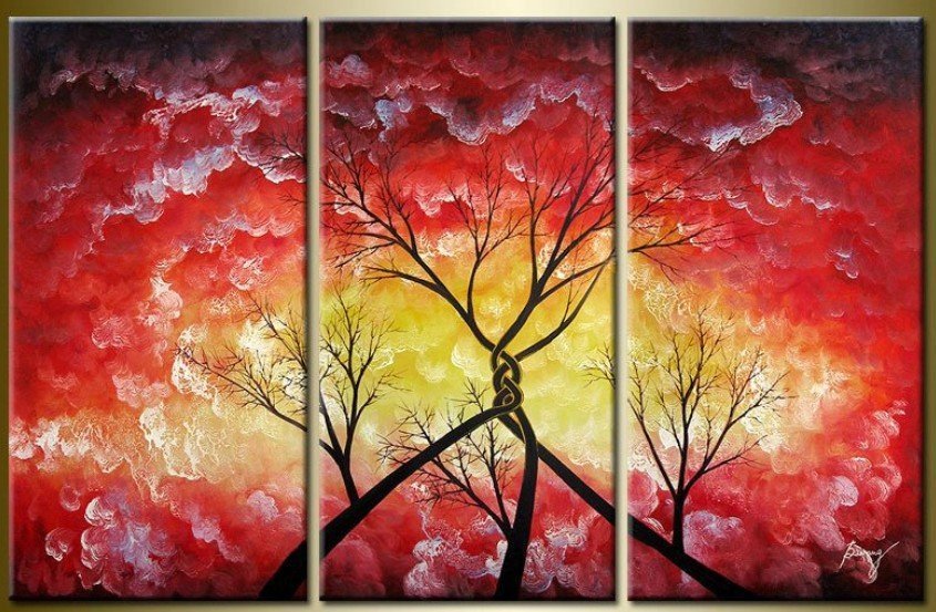 Modern Abstract Huge Art Oil Painting