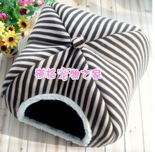 Stripe Printing Non-woven Cotton Yurt Cat Kennel