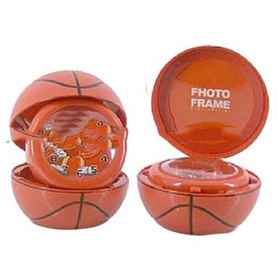 Orange Basketball Folding Table Clocks
