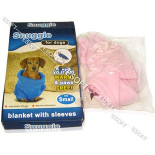 Blue Eco-Friendly Snuggie Fleece Blanket For Dog Clothes