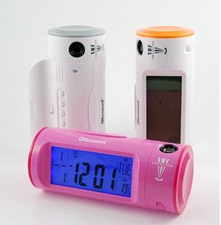 Red With Button Plastic Alarm Clock
