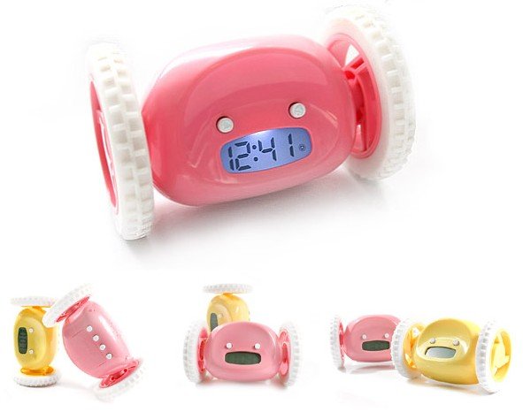 Pink Plastic Candy Shape Digital Clocks