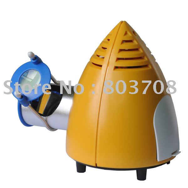 Cone Shape Yellow Glossy ABS Digital Clocks