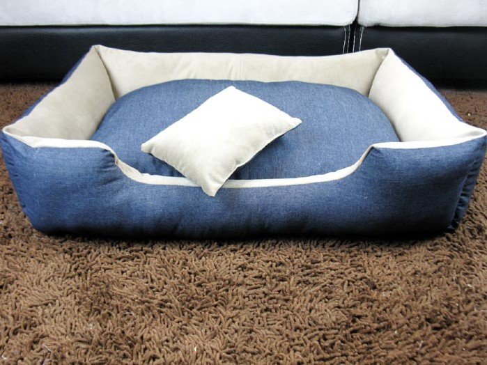 Blue Cotton Pet Nest / Non-woven Yurt Cat Kennel