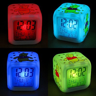 Square Shape Temperature Display Waterproof Digital Clocks