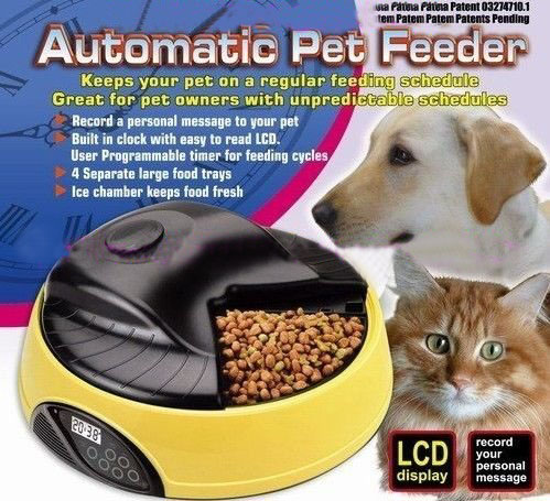 Automatic Control Panel 4 Meal LCD Pet Feeder