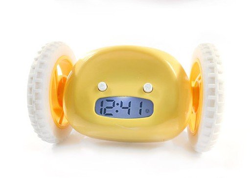 Yellow Snooze Function Plastic Digital Clocks
