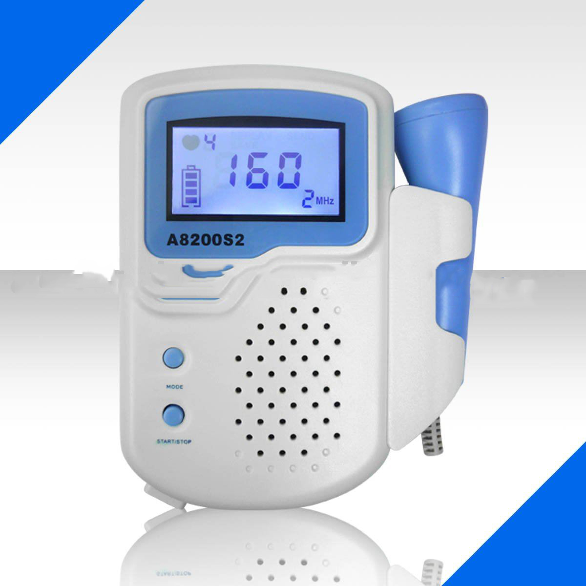LCD Display White Plastic Fetal Doppler