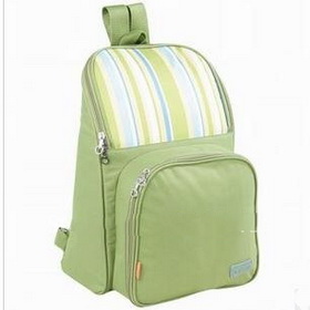 Green Shoulers With Zippers Diaper Bags