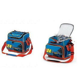 Square Shape Blue & Red Nylon Cooler Bags
