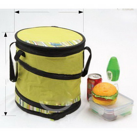 Yellow Zipper Outdoor Camping Cooler Bag