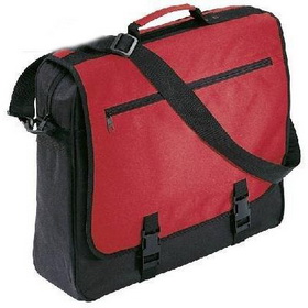 Nylon Black & Red Square Shape School Bags