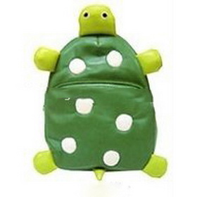 Turtle Images Green With Zipper School Bags