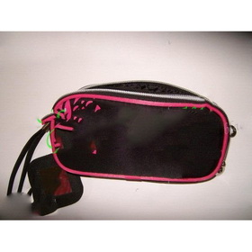 Black Aluminum Alloy Zipper Oxford Cloth Cosmetic Bag