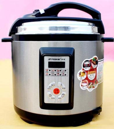 Aluminum Cooking Time Presetting Silver Automatic Electric Pressure Cooker