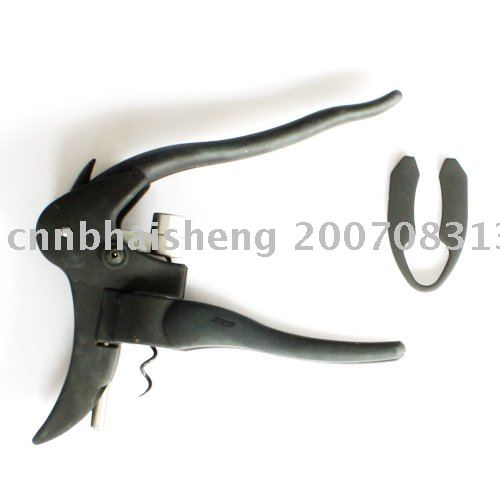 Stainless Steel Handle Shape Black Wine Opener