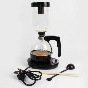 Coffee Maker Plastic & Glass Black & White Cooking Tools