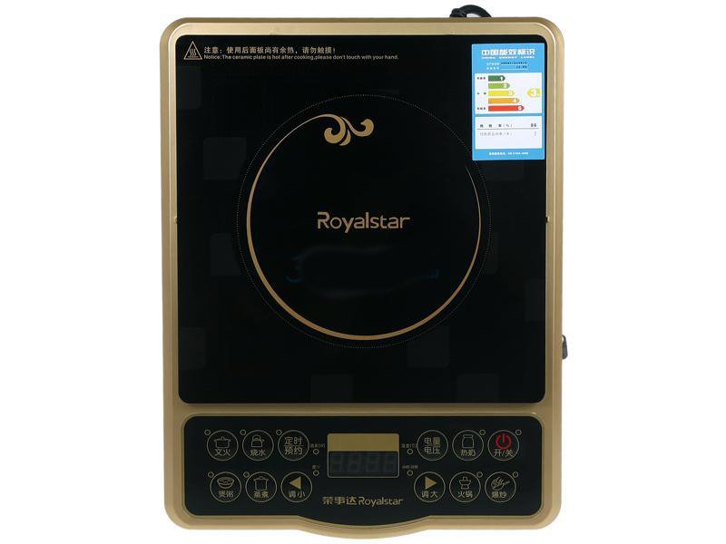 Black & Golden With Many Buttons Stainless Steel Induction Cooker