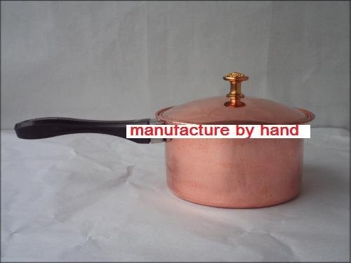 Plastic Handles Eco-Friendly Lid Brass Milk Pot
