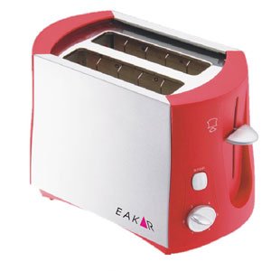 Pink & White Stainless Steel With Buttons Electric Bread Toaster