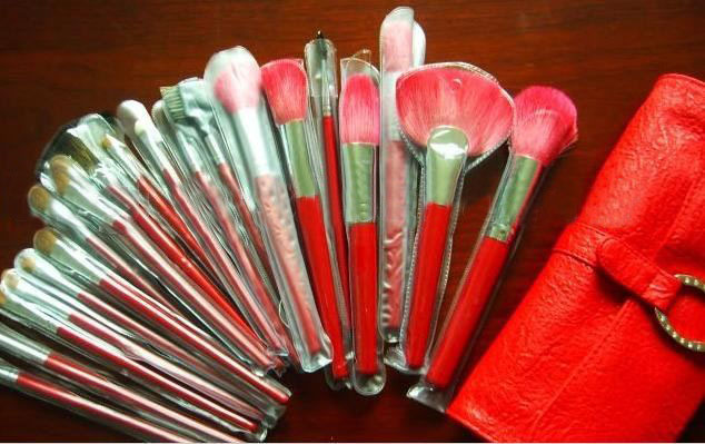21 Piece Professional Goat Hair Wood Master Makeup Brush Set