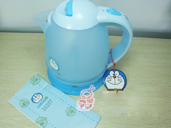 Blue Plastic With A Handle Electric Kettle