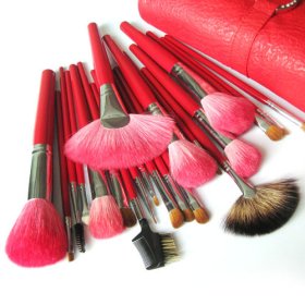 Red With A Handle Wool Brush