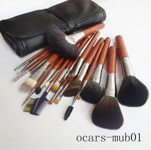 Goat Hair 21 Pieces Brown Handle Brush