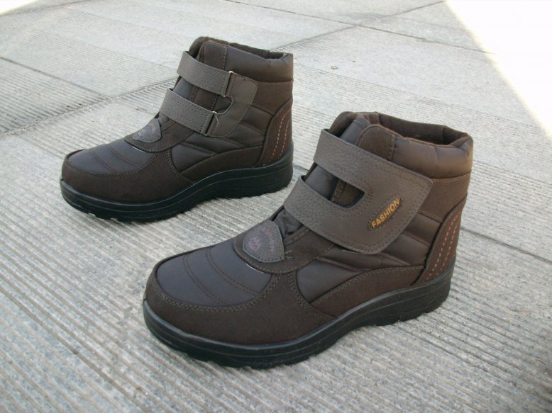 Men's Ankle High Warm Cotton Fabric Lining Snow Boots