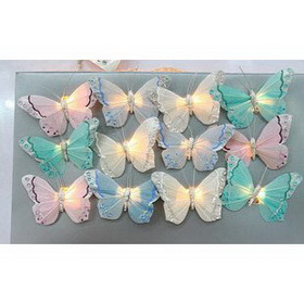 Butterfly Light String Plastic Flowers & Wreaths