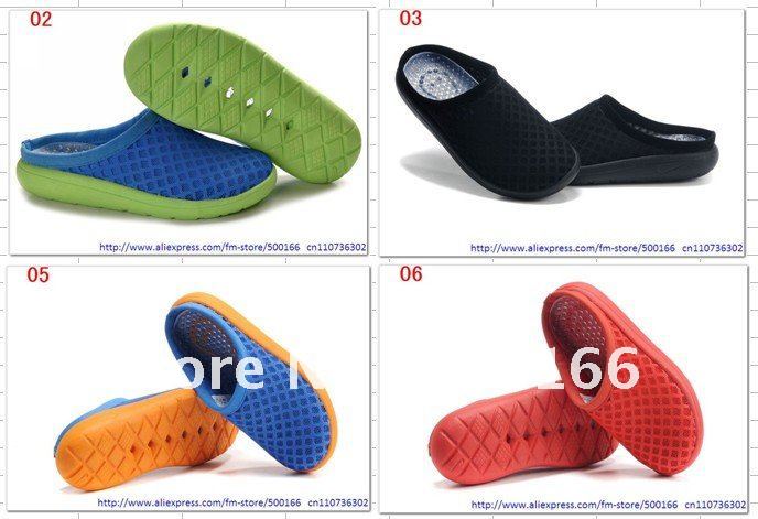 Men's Hiroshi Cute Health Eva Mesh Hole Uppers Beach Slippers