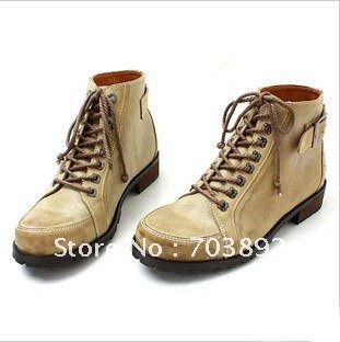 Men's Buckle Heel Rubber Cormfort Casual Boots