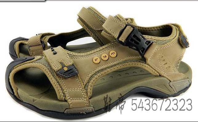 Genuine Leather Rubber Soft-skinned Men's Beach Sandals
