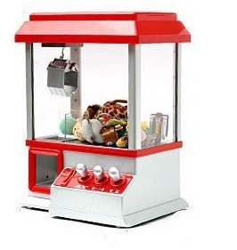 Red & White Wooden Square Shape Arcade Machine