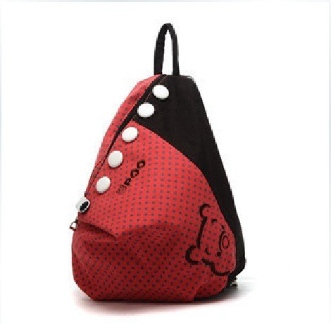 Red With Buttons Nylon & Polyester Camping & Hiking Packs