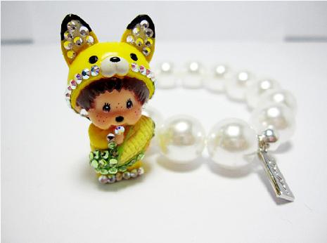 With Cartoon Images White Pearls Bracelets & Bangles