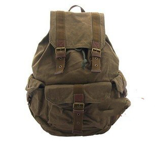 Nylon With Zippers Dark Green Camping & Hiking Packs