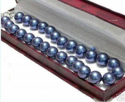 Blue Pearl Round Shape Pendants & Charms