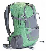 Oxford Fabric Green With Zippers Camping & Hiking Packs