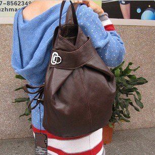 Leather Brown Lace-up Camping & Hiking Packs