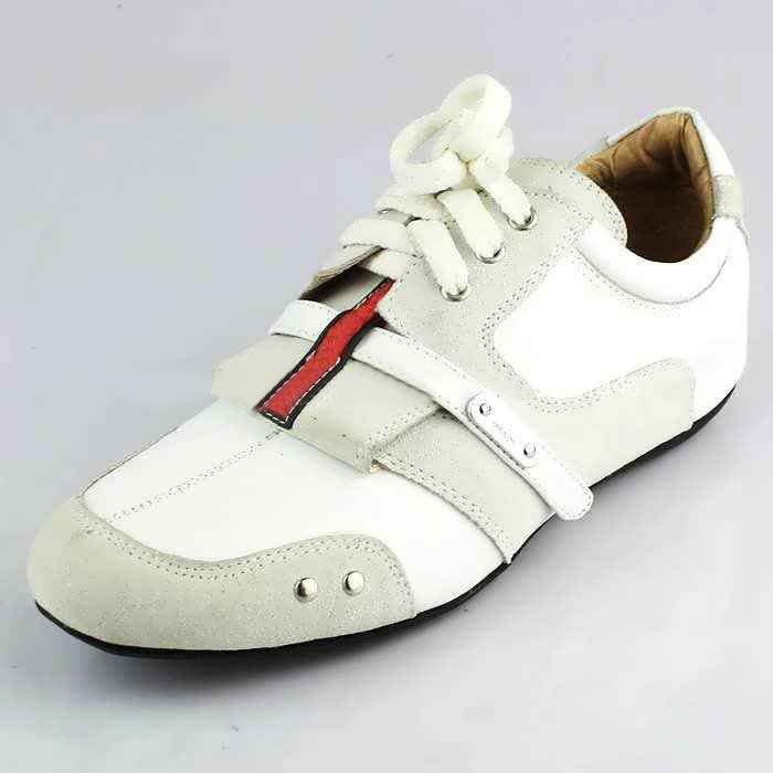 Genuine Leather Ivory With Tie Women's Casual Shoes