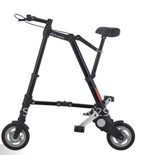 Black Folding & Inflatable Two Wheels Cycling Bike