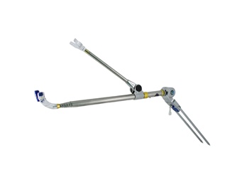 1.5m Portable Stainless Steel Fishing Single Holder Stand (Silver)