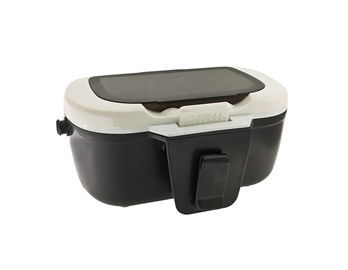 Compact Plastic Attachable Worm Bait Box (Black)