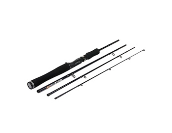 SUN WOO XZ-60C 4 Sections Telescoping Carbon Fiber Fishing Rod (Blue)