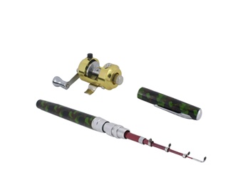 Mini Pocket Pen Fishing Rod & Reel Set
