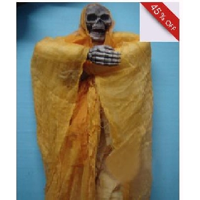 Yellow Ghost For Bar Decoration Tulle & Silk Halloween Costumes