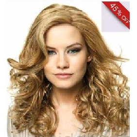 Brown Natural Long Curly 14 Inches Full Lace Wig Clip In Hair Extension